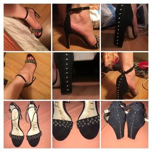 6.5 ) black Suede 👠